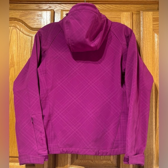 The North Face Apex Women's Soft Shell Hooded Jacket Fuchsia Small EUC - Picture 5 of 8